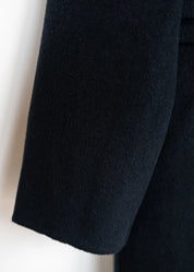 Wollmantel mit Kapuze