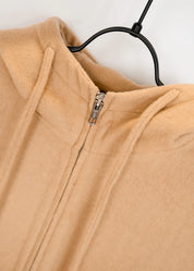 Wollmantel mit Kapuze