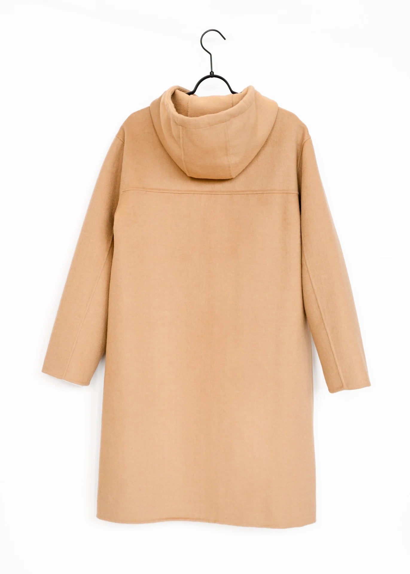 Wollmantel mit Kapuze