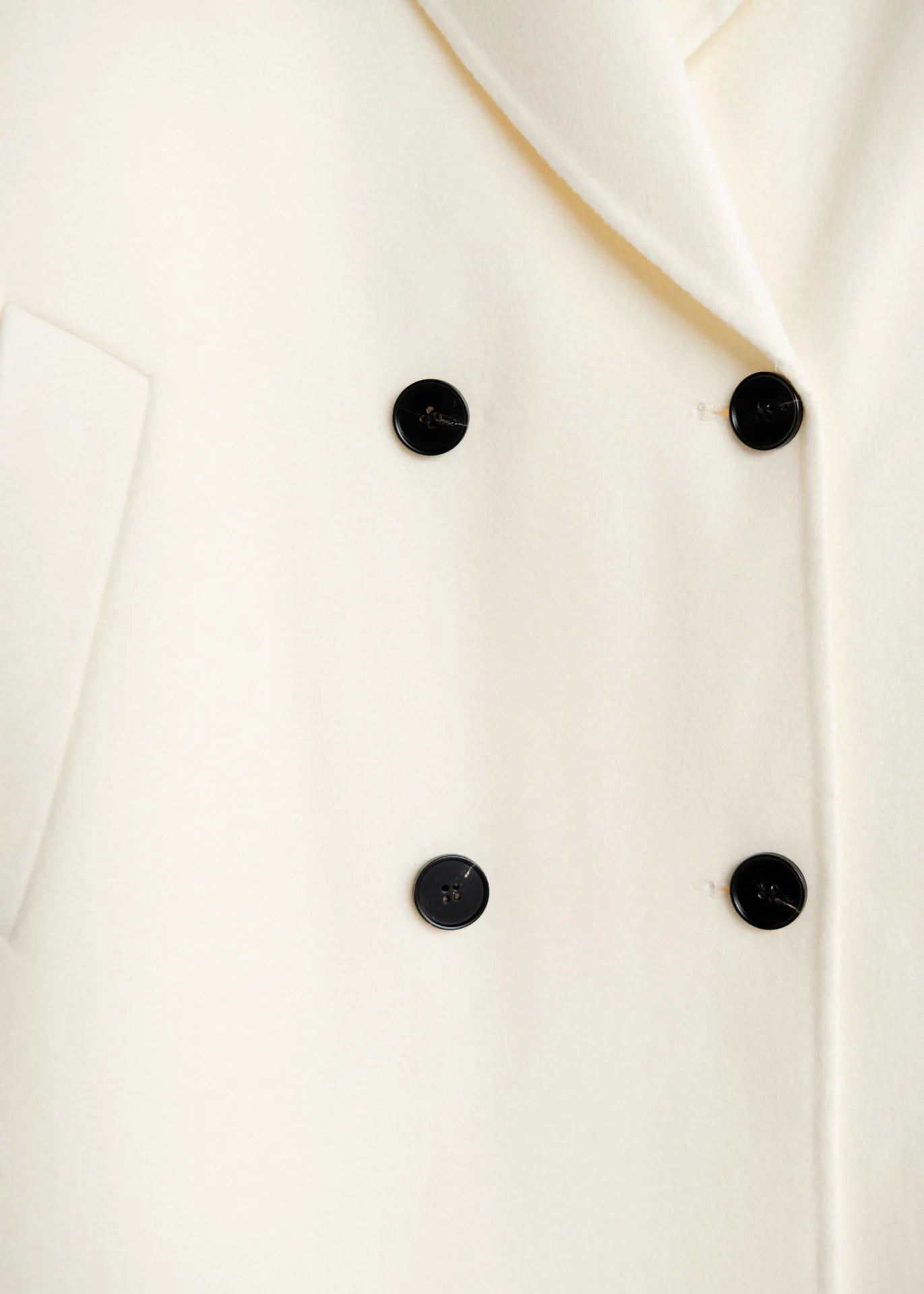 Oversized Wollmantel mit Zweireiher