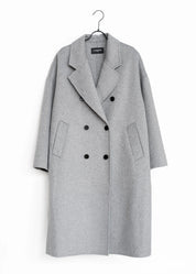 Oversized Wollmantel mit Zweireiher