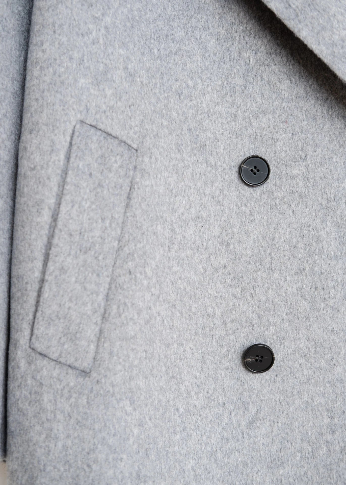 Oversized Wollmantel mit Zweireiher