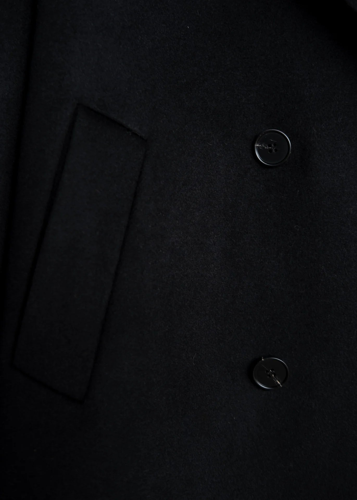 Oversized Wollmantel mit Zweireiher