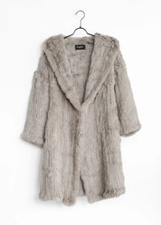 Mantel aus Kaninchenfell