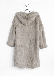 Mantel aus Kaninchenfell