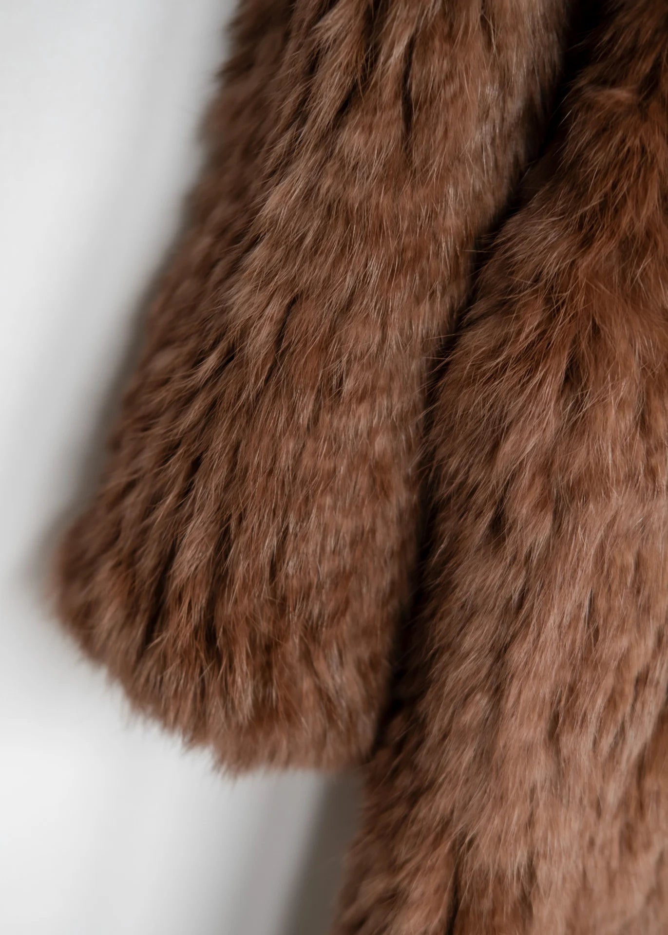 Mantel aus Kaninchenfell