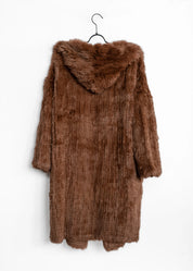 Mantel aus Kaninchenfell