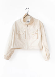 Cropped cotton jacket