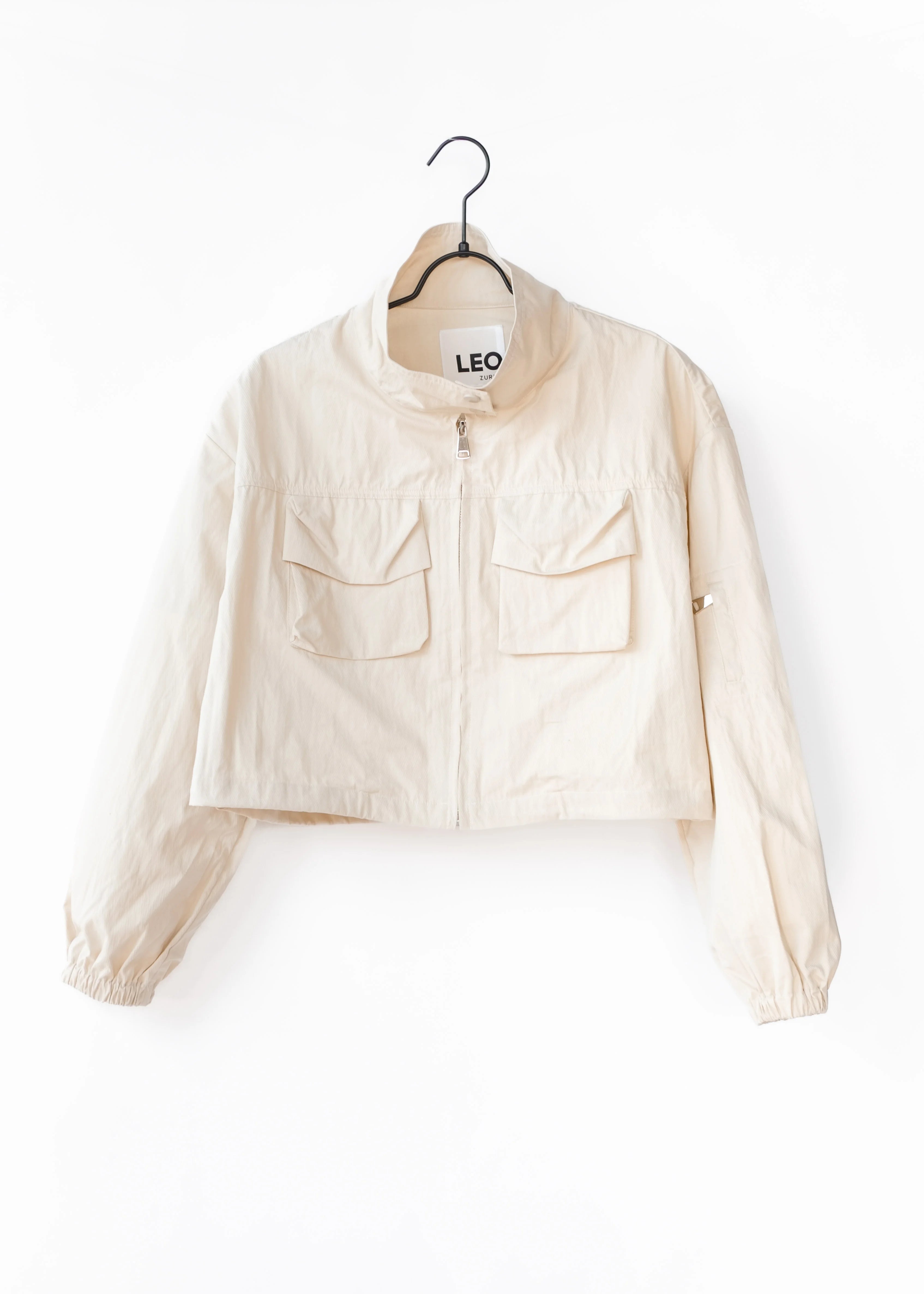 Cropped cotton jacket