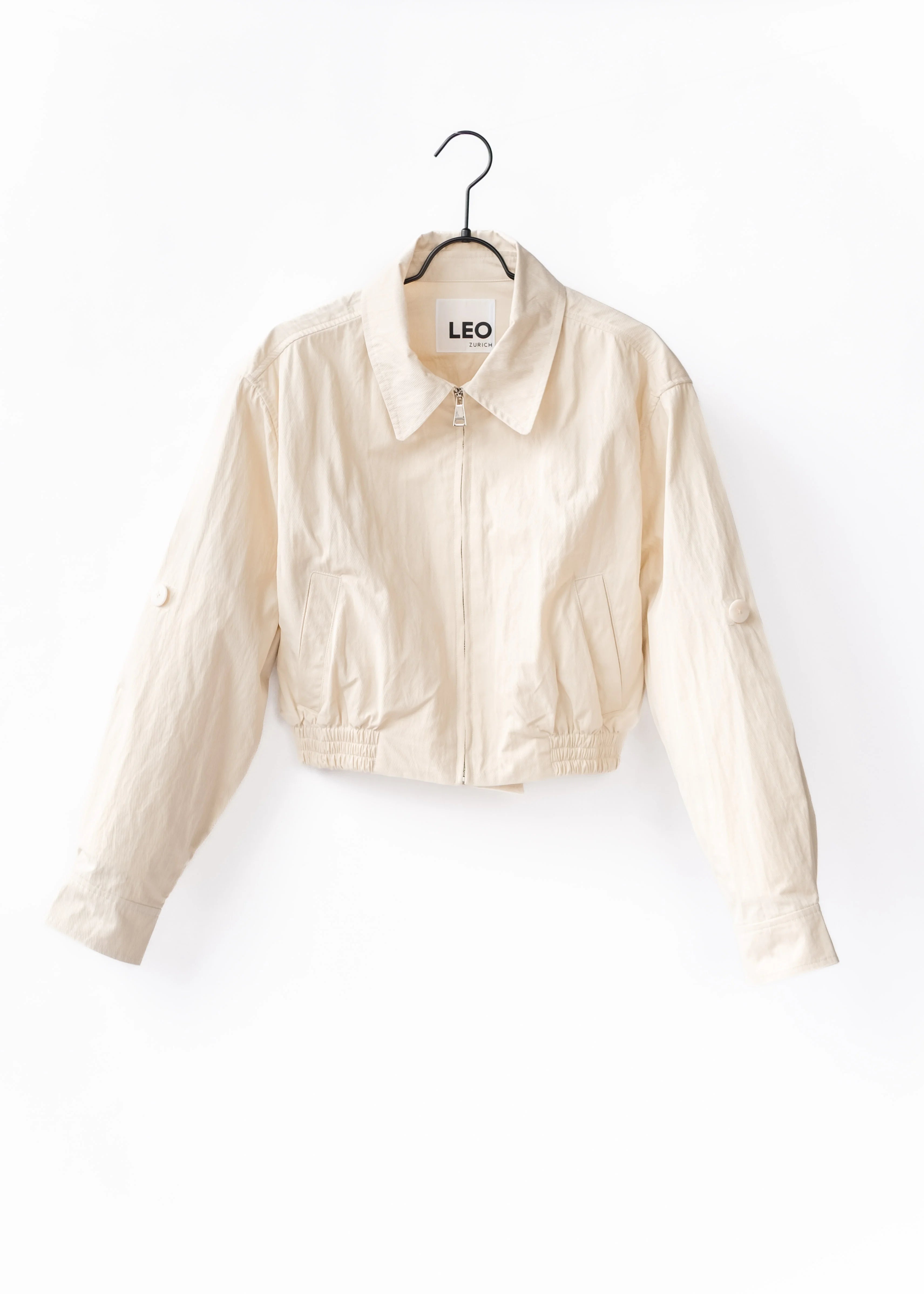 Cropped cotton jacket