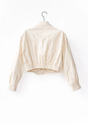Cropped cotton jacket
