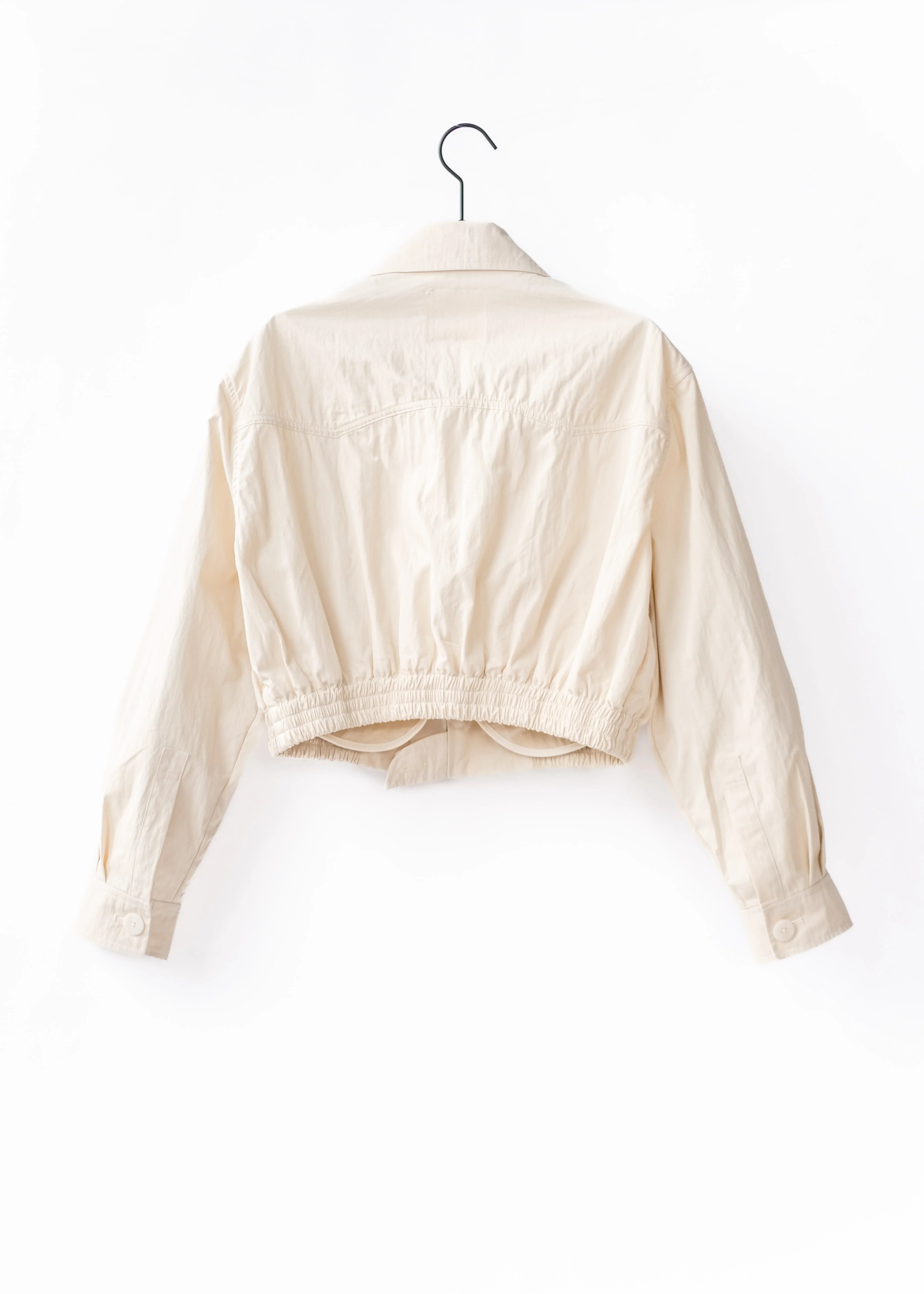 Cropped cotton jacket