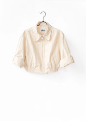 Cropped cotton jacket