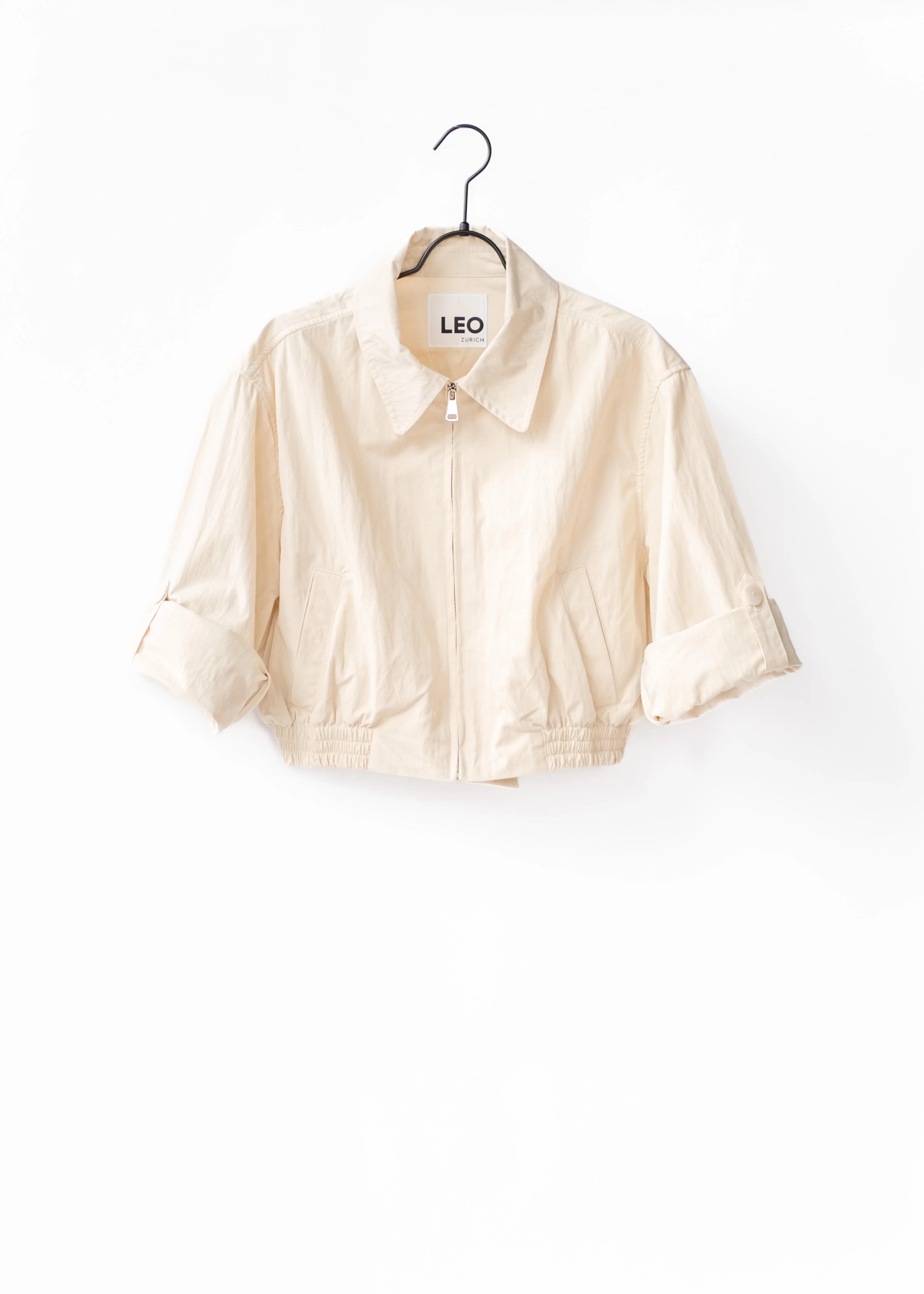 Cropped cotton jacket