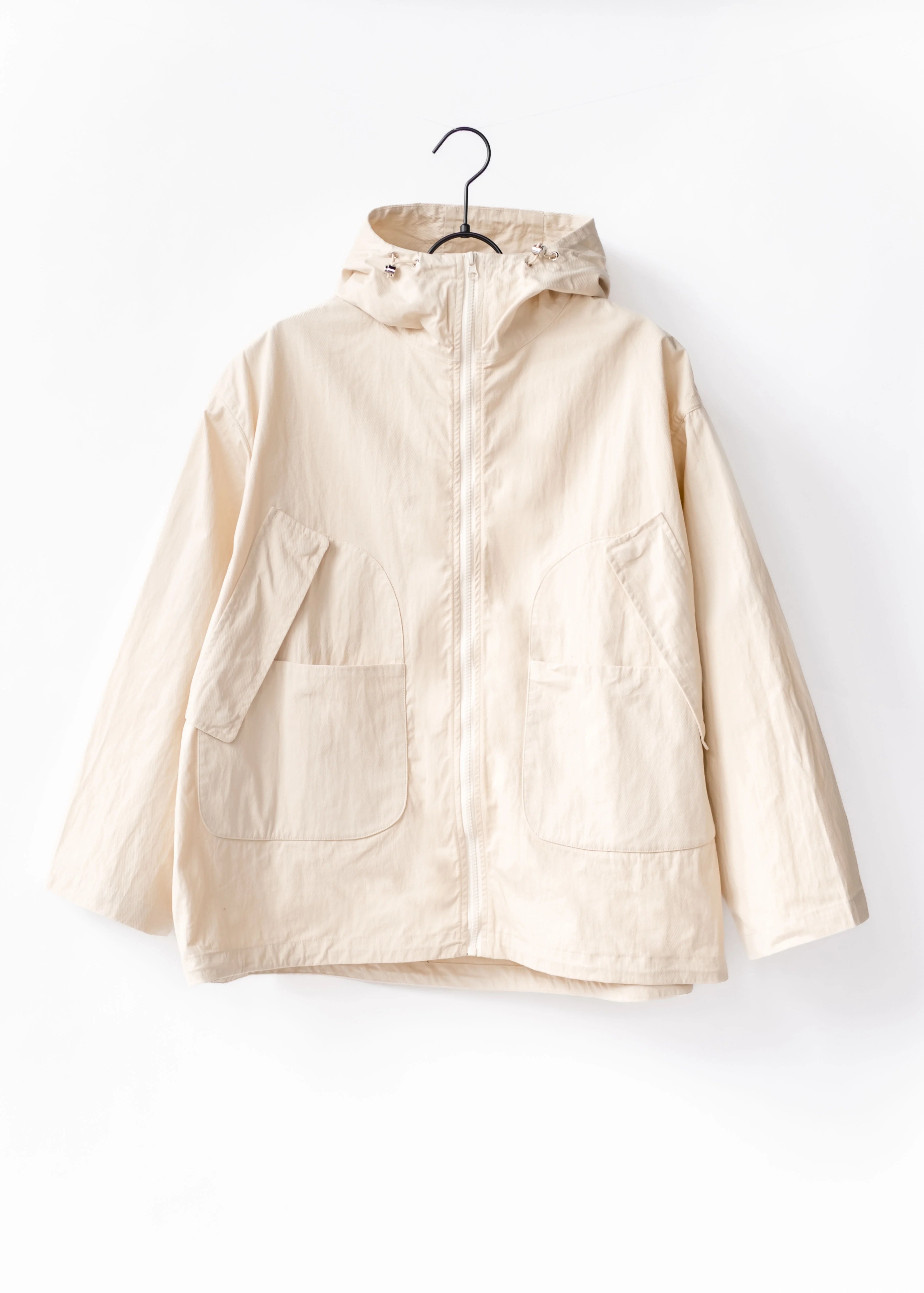 Cotton jacket with hood