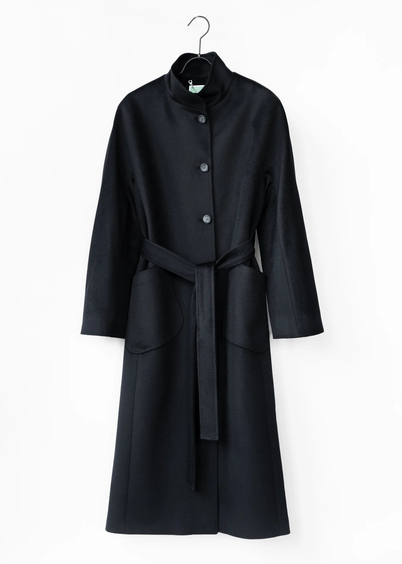 Wollmantel mit Stehkragen