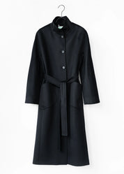 Wollmantel mit Stehkragen