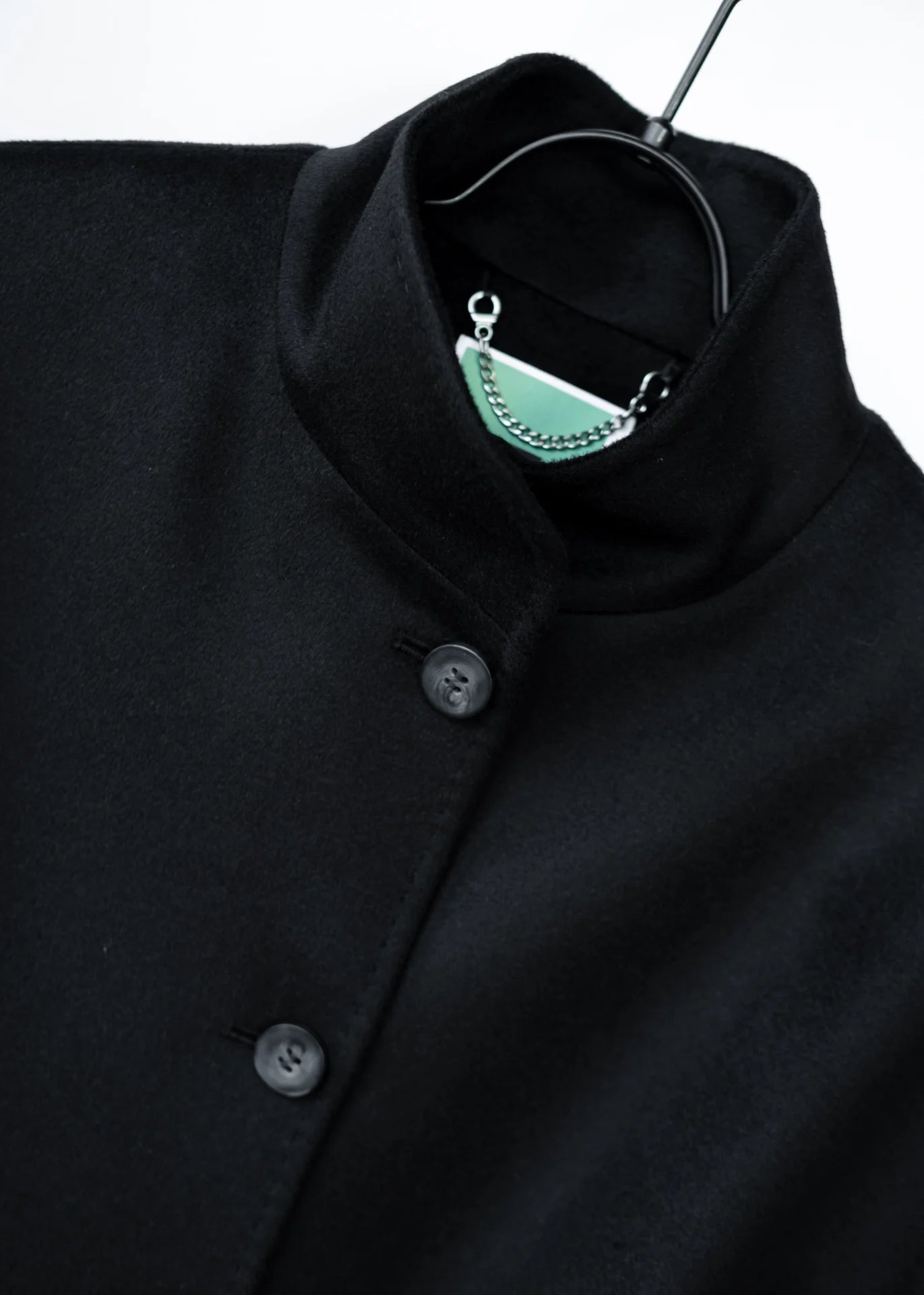 Wollmantel mit Stehkragen