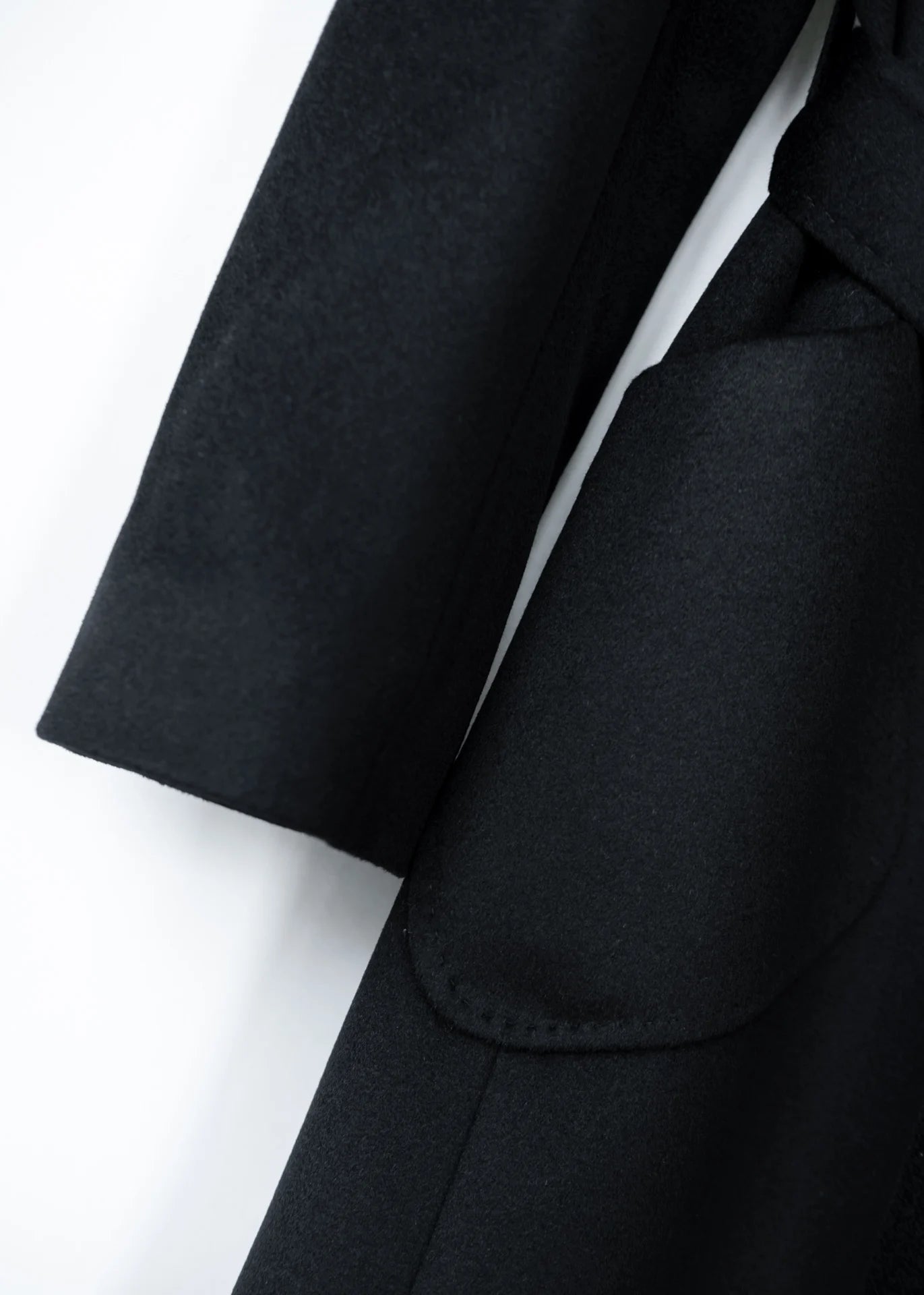 Wollmantel mit Stehkragen