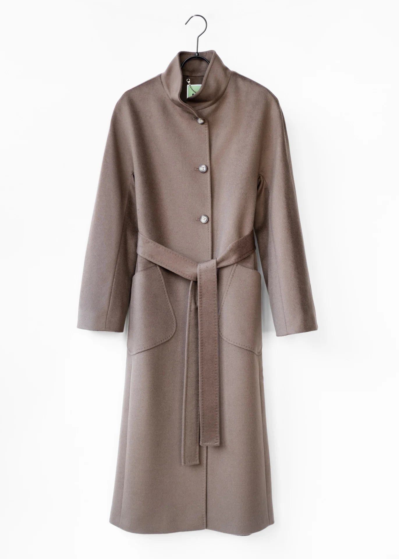 Wollmantel mit Stehkragen