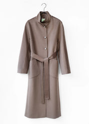 Wollmantel mit Stehkragen