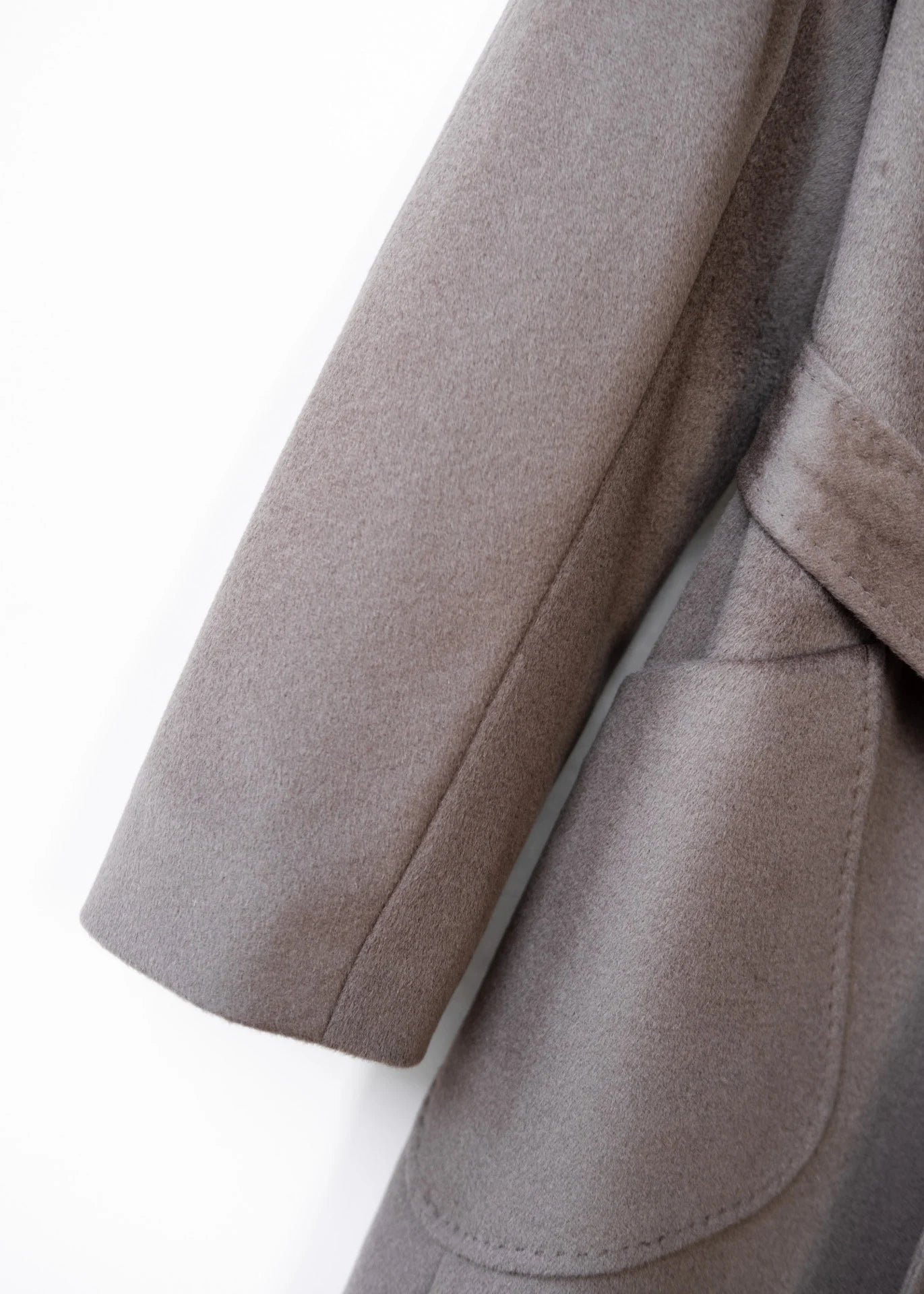 Wollmantel mit Stehkragen