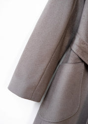 Wollmantel mit Stehkragen