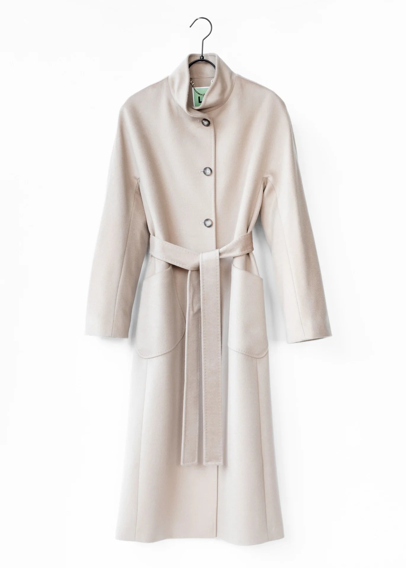 Wollmantel mit Stehkragen