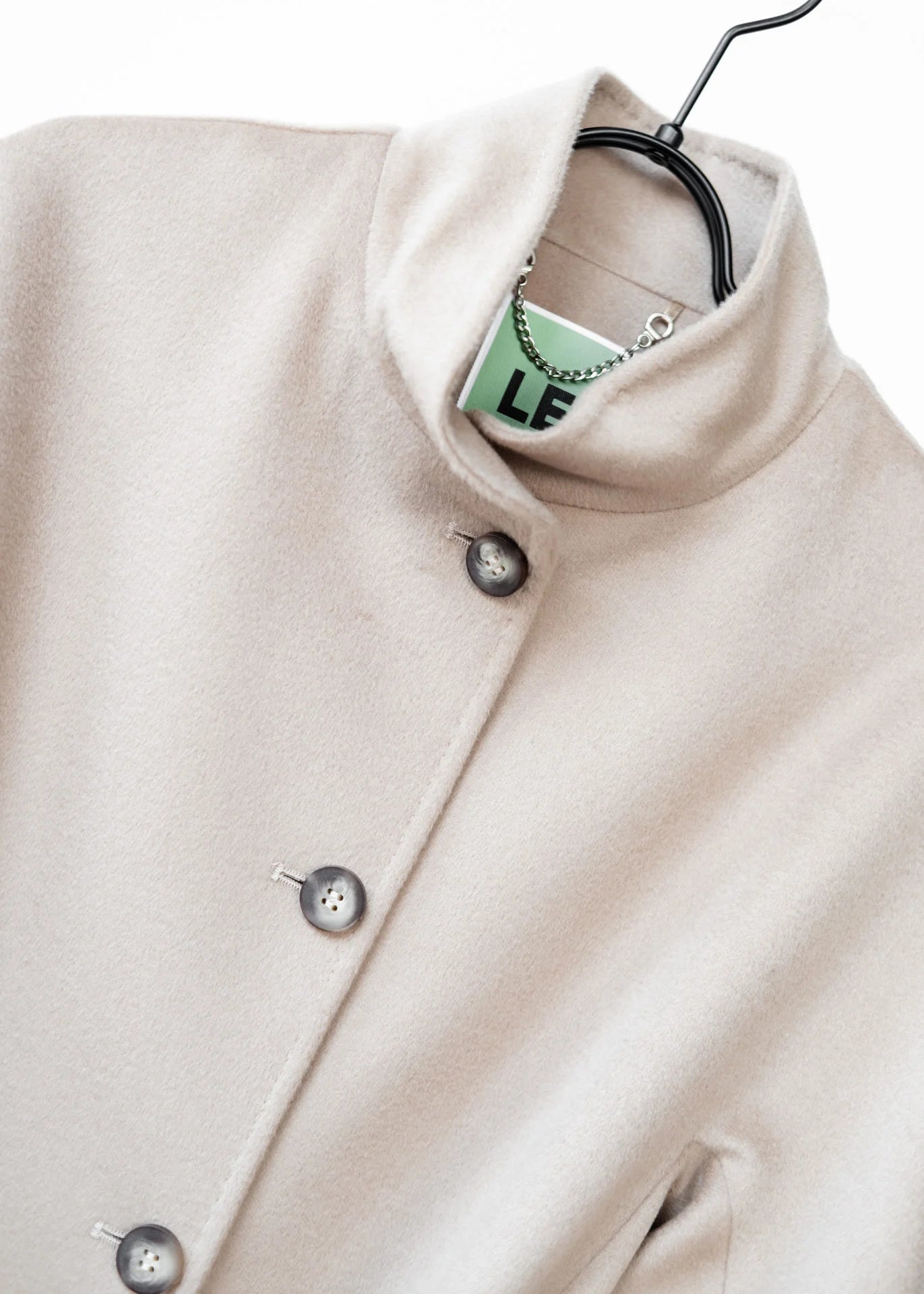 Wollmantel mit Stehkragen