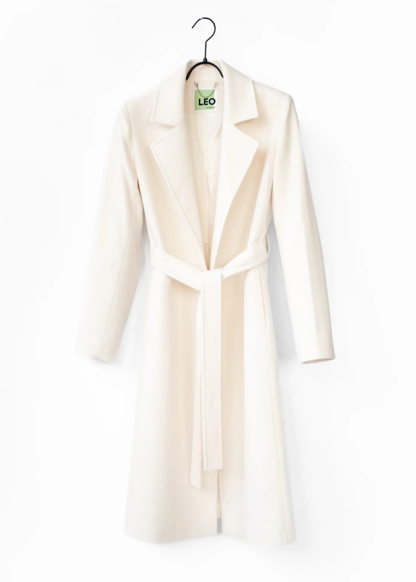 Belted Coat Zara Off White Coat WOOL BLEND COAT WITH BELT Sand