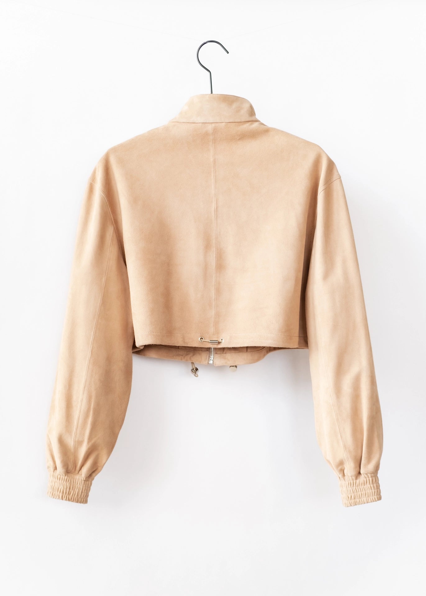 Kurze Velourslederjacke