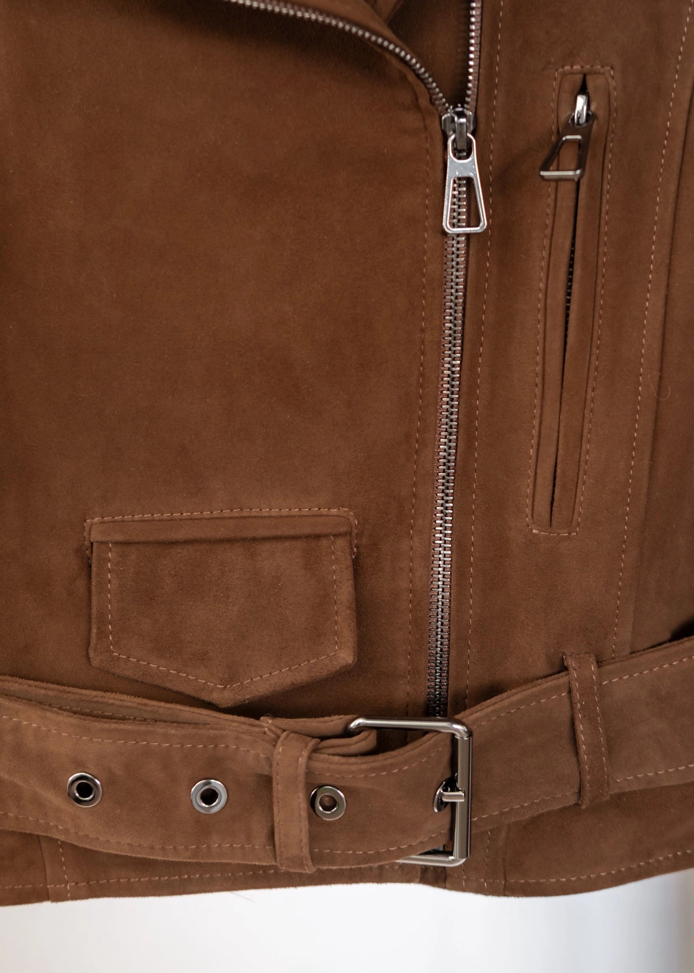 Bikerjacke aus Wildleder