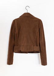 Bikerjacke aus Wildleder
