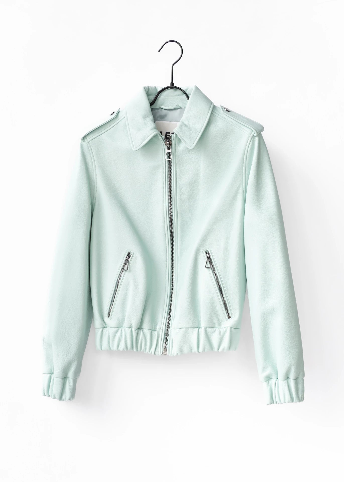 Bomber leather jacket