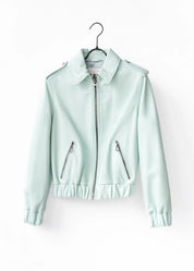 Bomber leather jacket