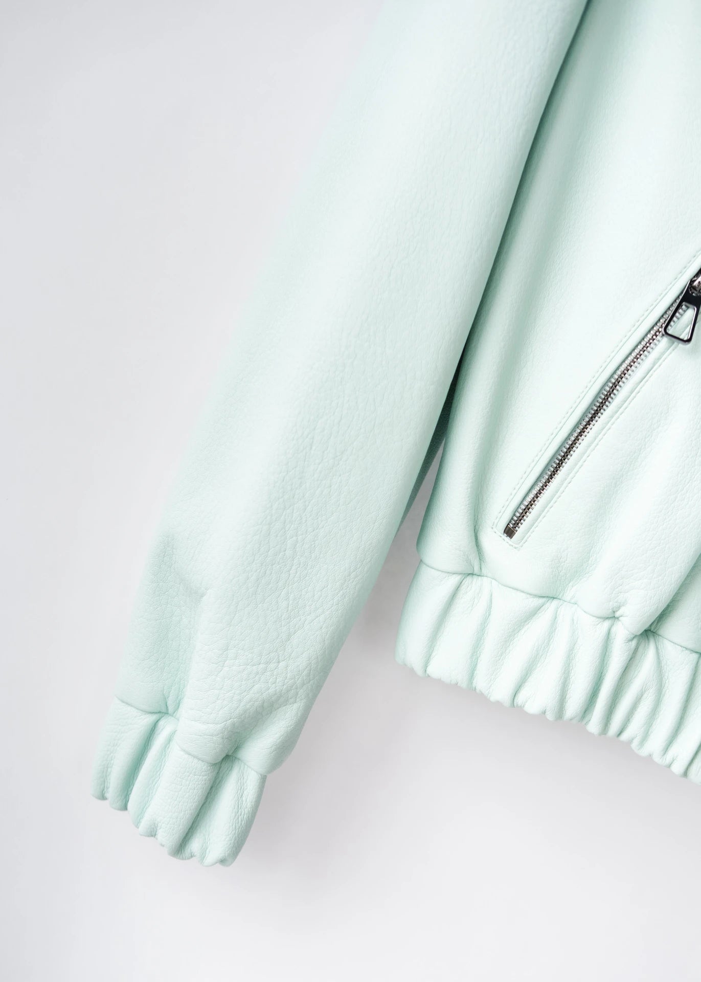 Bomber leather jacket