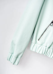 Bomber leather jacket