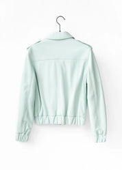 Bomber leather jacket