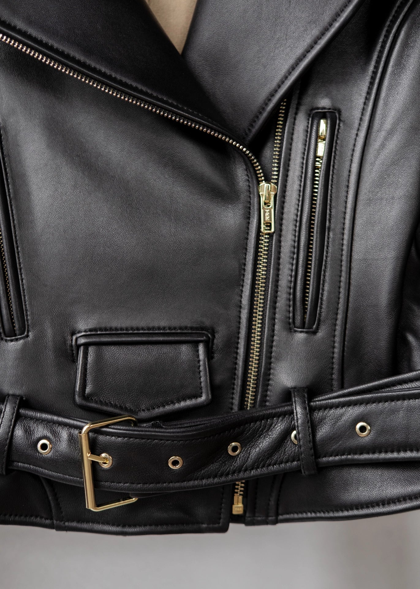 Biker leather jacket