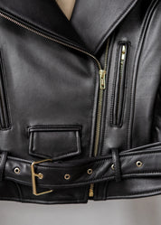 Biker leather jacket