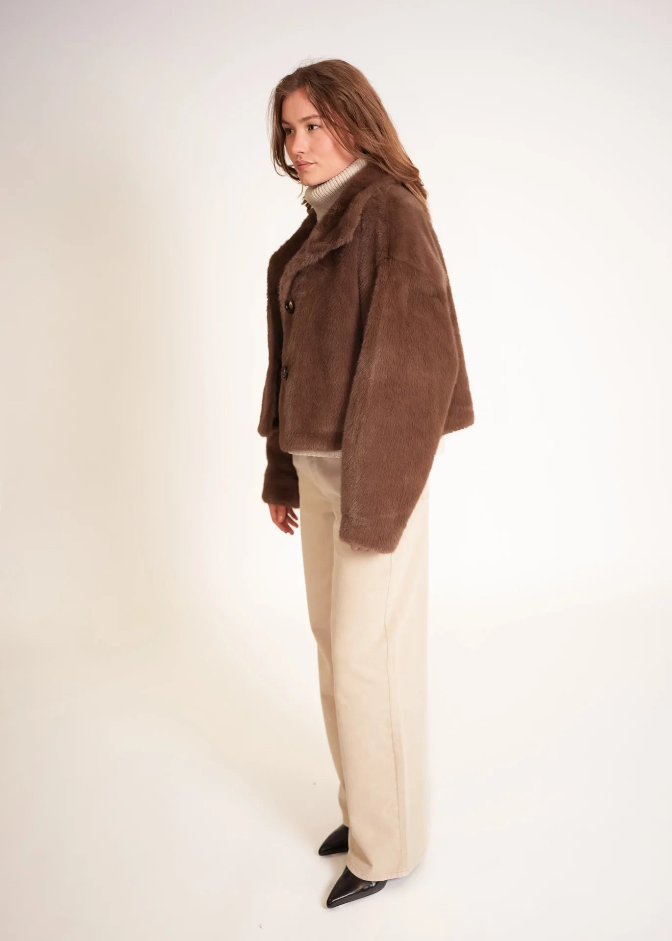 Short Faux Fur Jacket