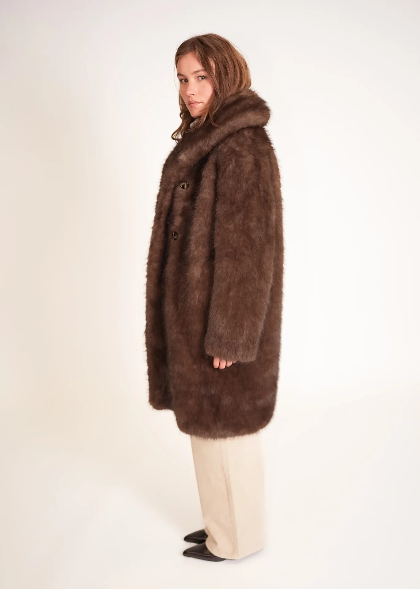 Long Faux Fur Coat