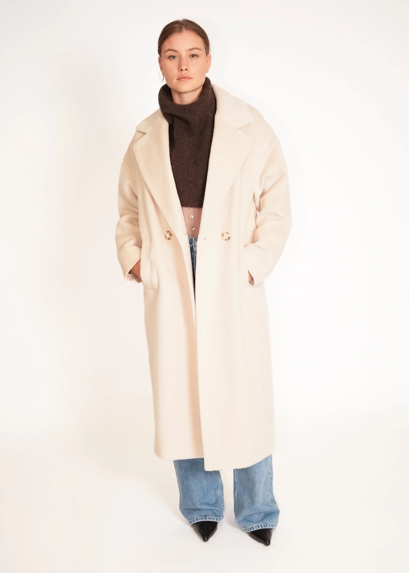 Long Alpaca Wool Coat