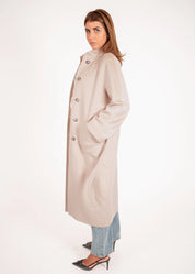 Wollmantel mit Stehkragen