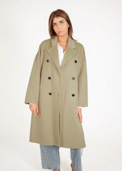 Oversized Wollmantel mit Zweireiher