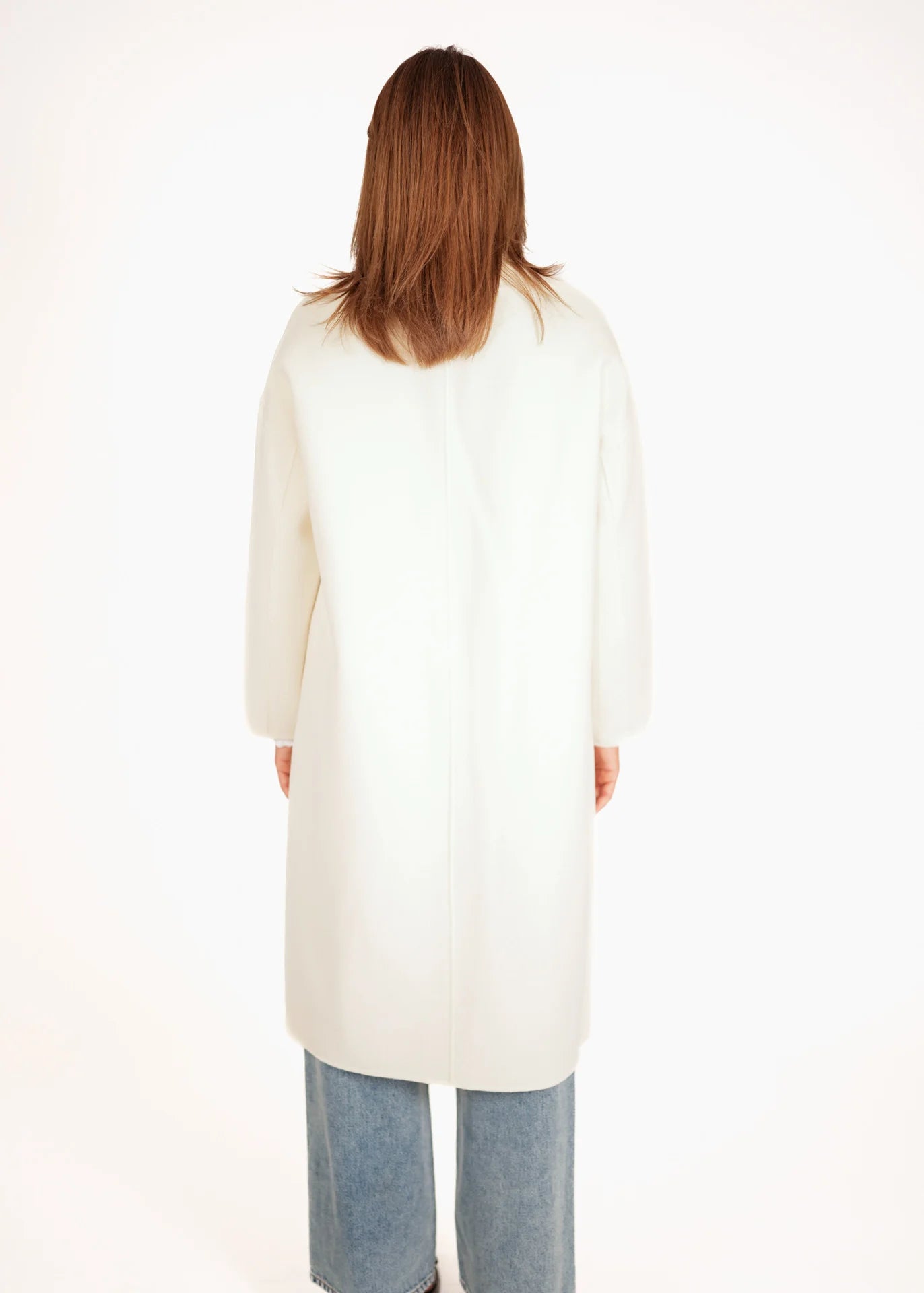 Oversized Wollmantel mit Zweireiher