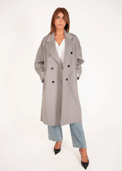 Oversized Wollmantel mit Zweireiher