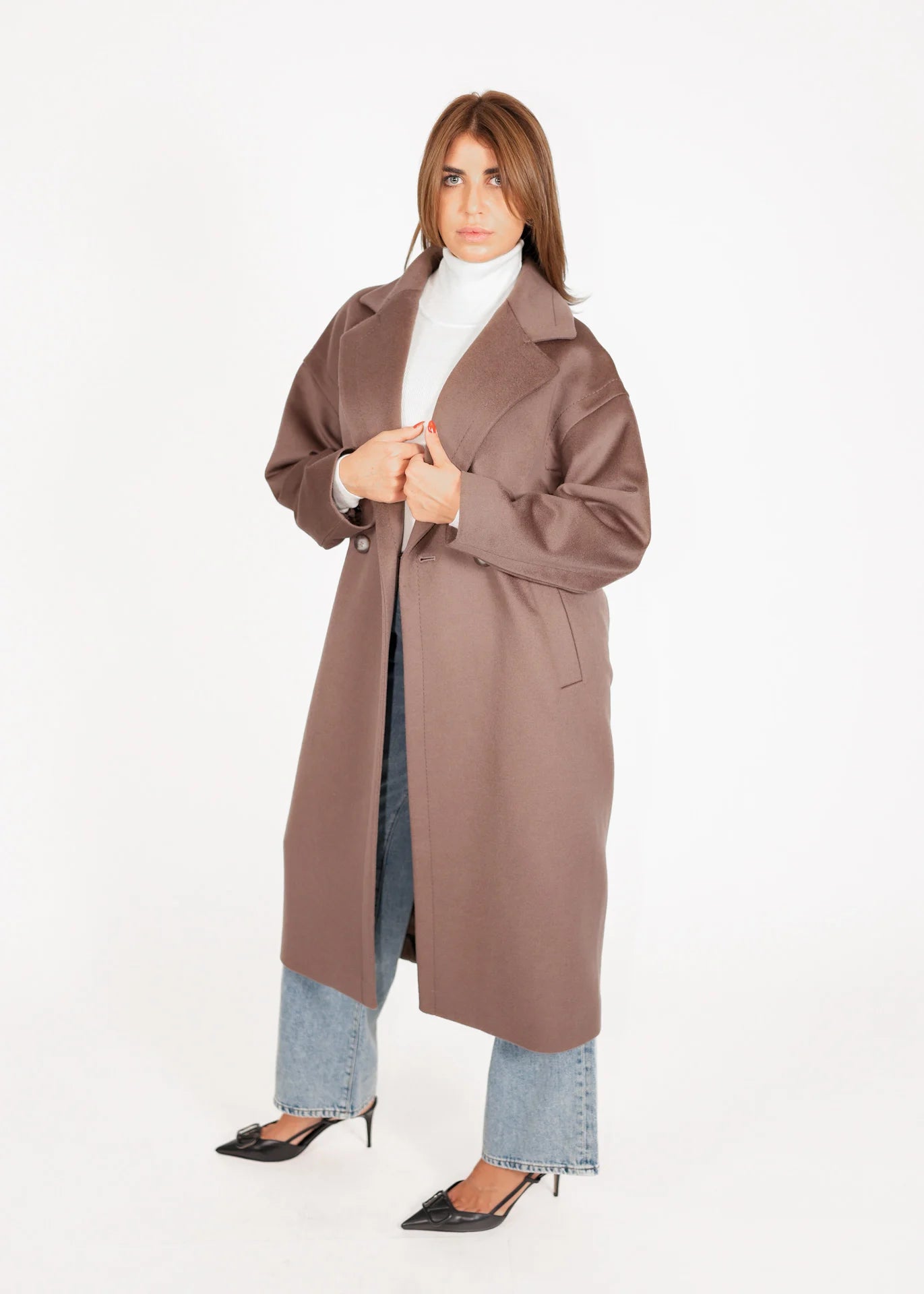 Oversized Wollmantel