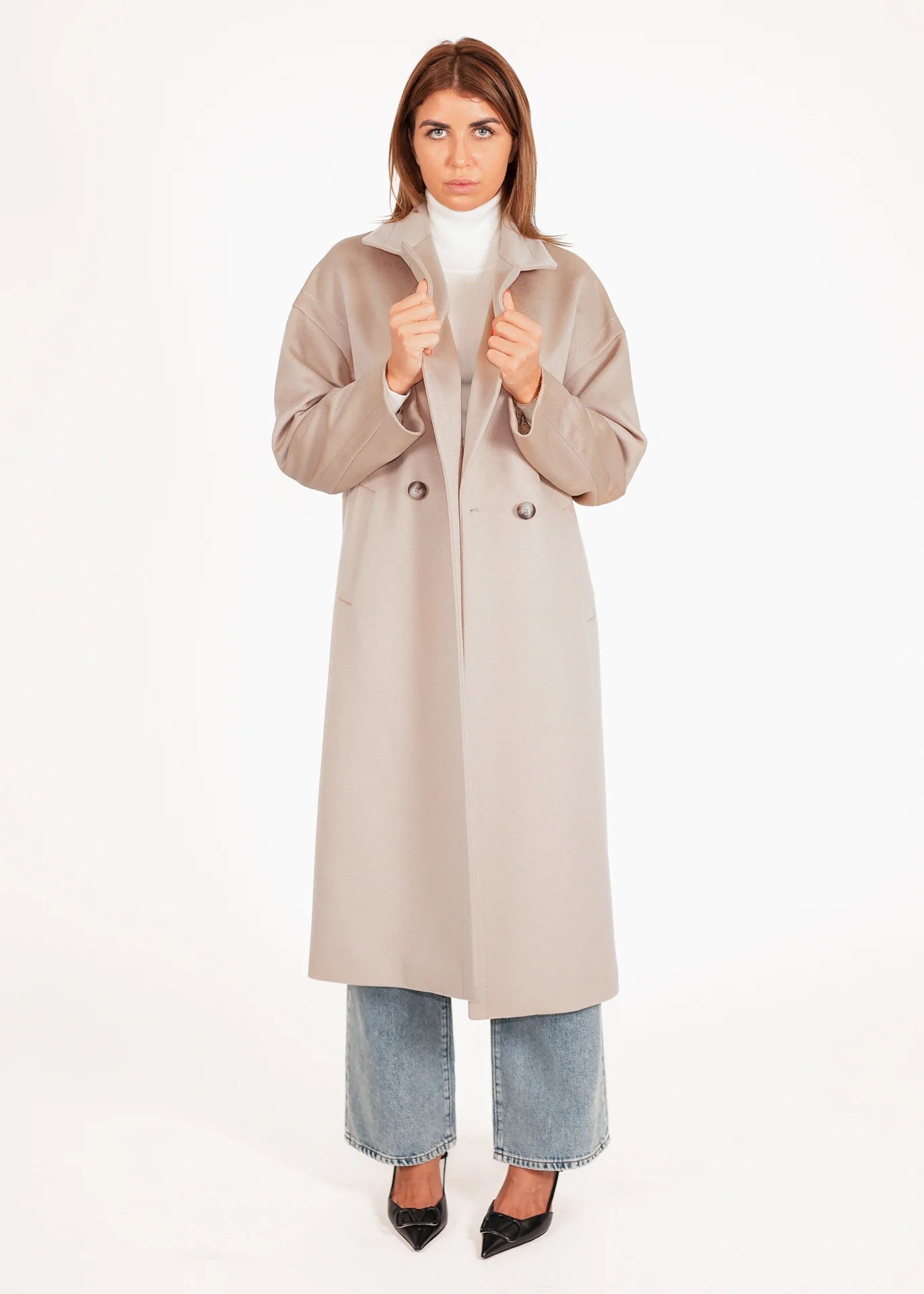 Oversized Wollmantel