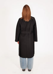 Wollmantel mit Bindegürtel